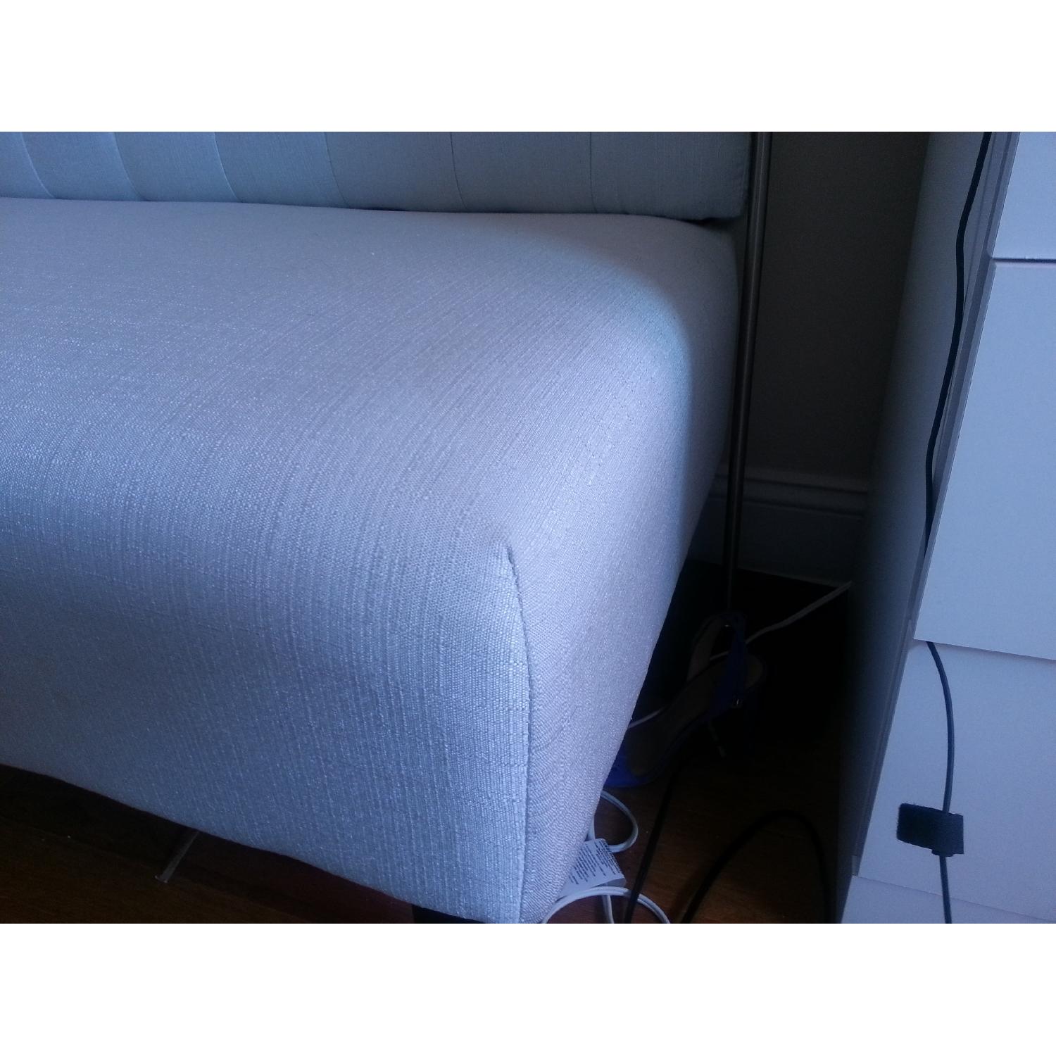 PRI Fabric Living Room Bench in Ivory - image-11