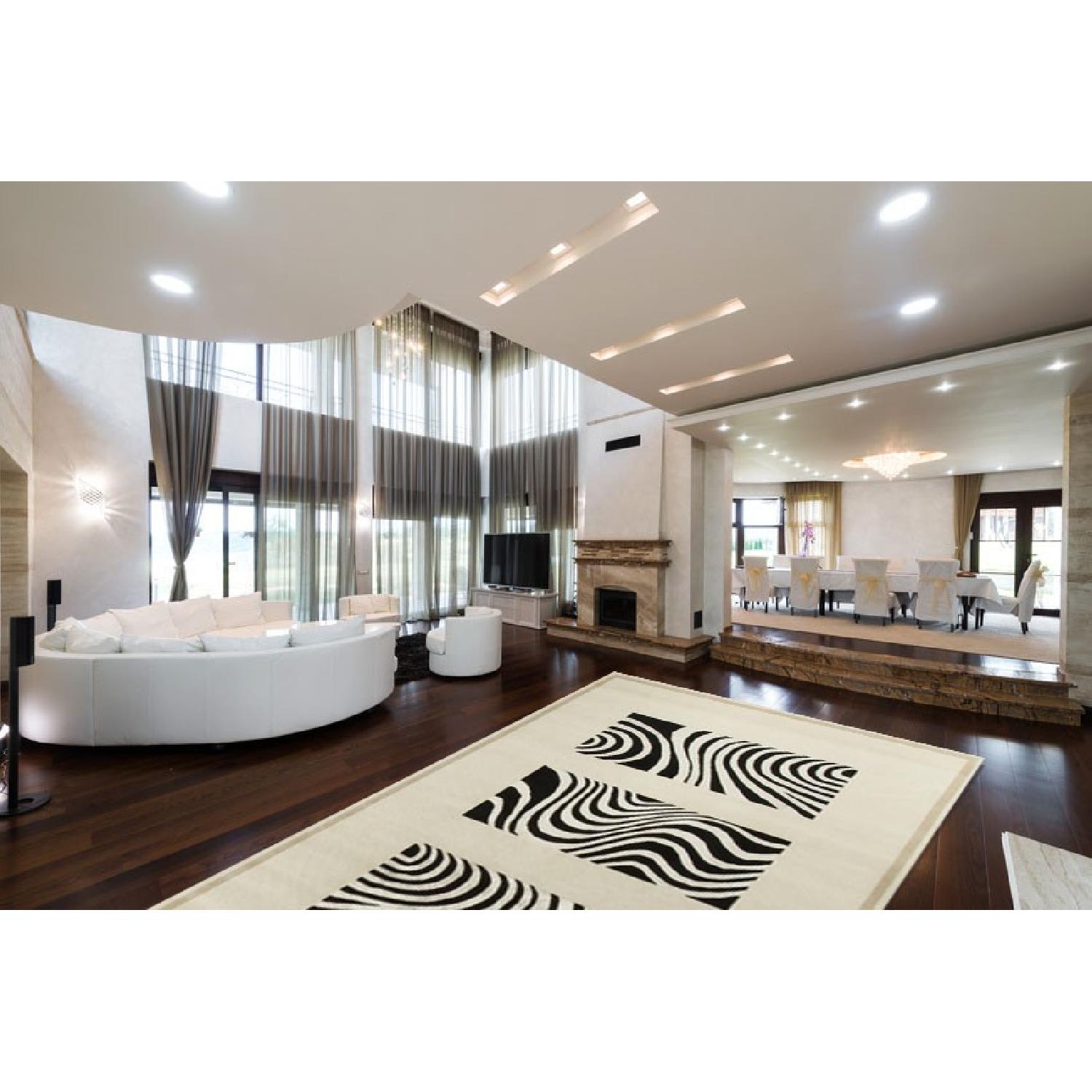 Modern Contemporary Hand Knotted Wool Rug - image-1