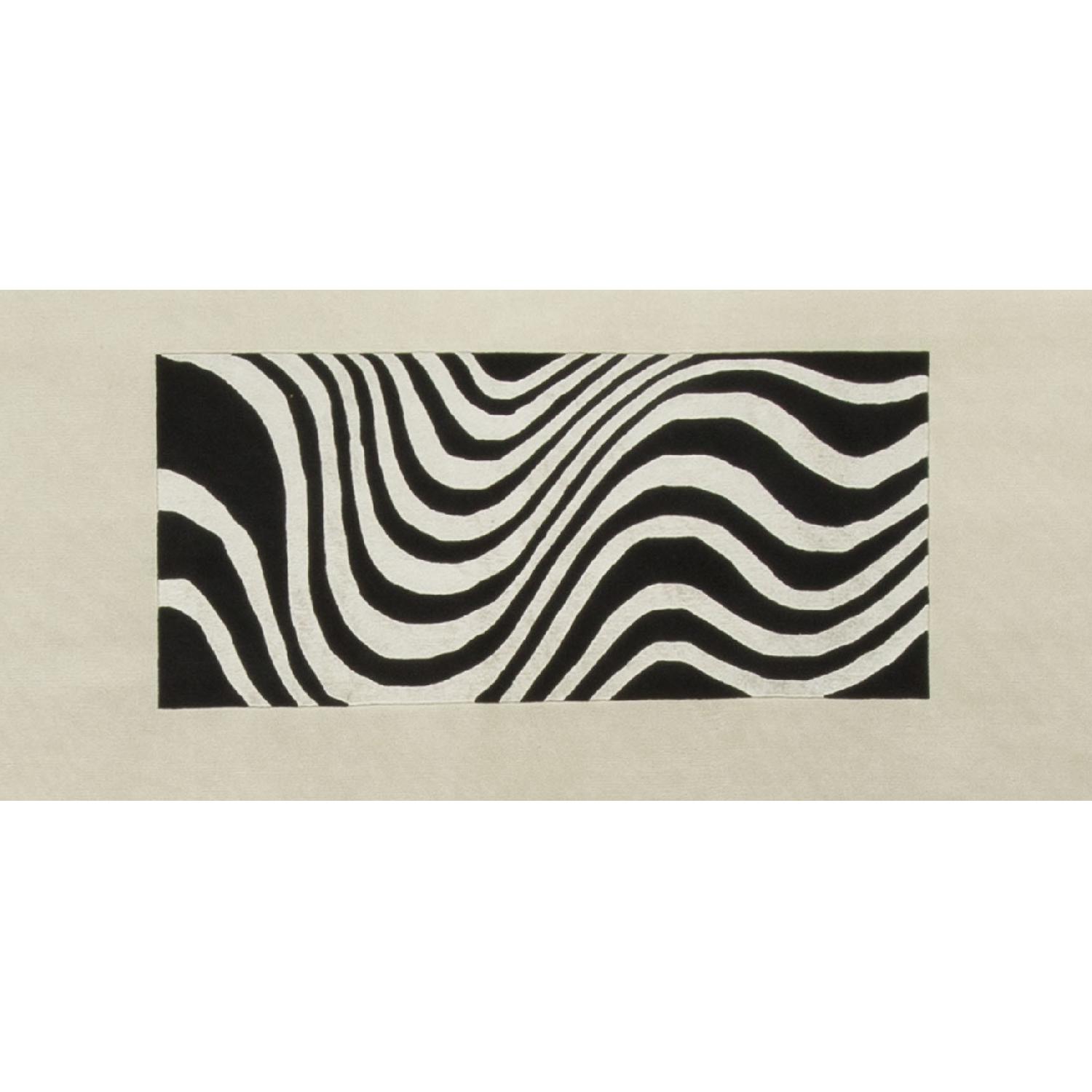 Modern Contemporary Hand Knotted Wool Rug - image-2