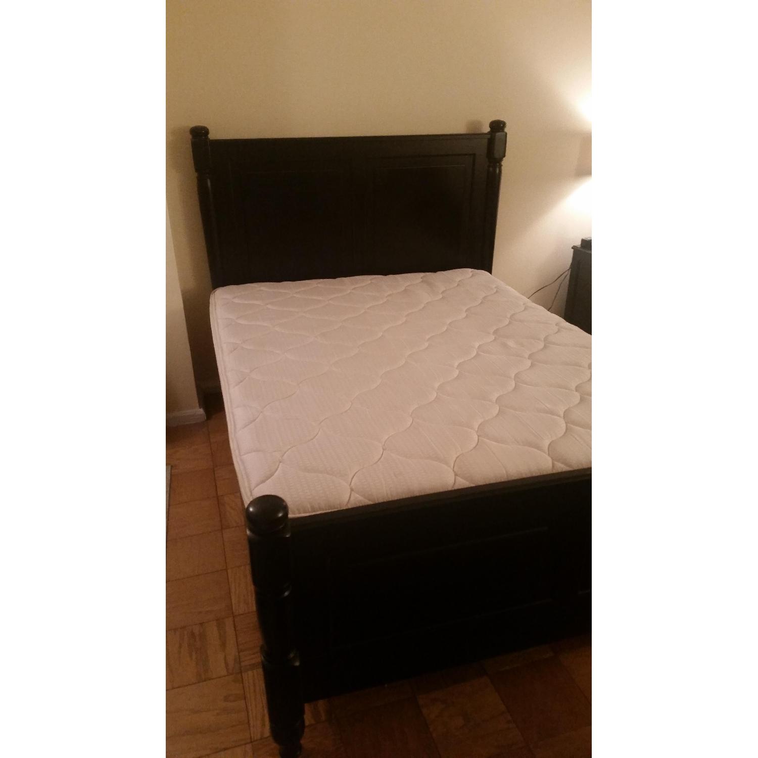 Pottery Barn Queen Size Bed Frame + Dresser + Bedside Table - image-2
