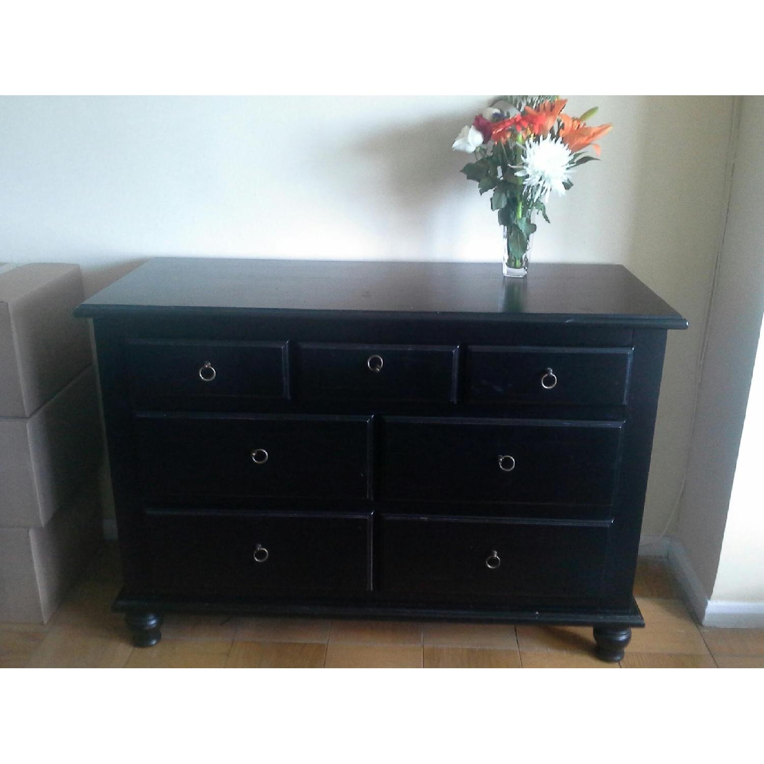 Pottery Barn Queen Size Bed Frame + Dresser + Bedside Table - image-6