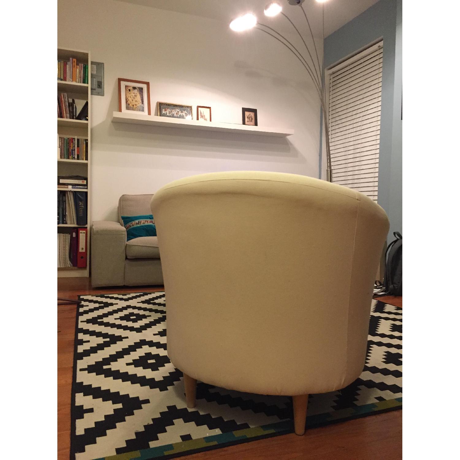 Ikea Tullsta White Arm Chair - image-2
