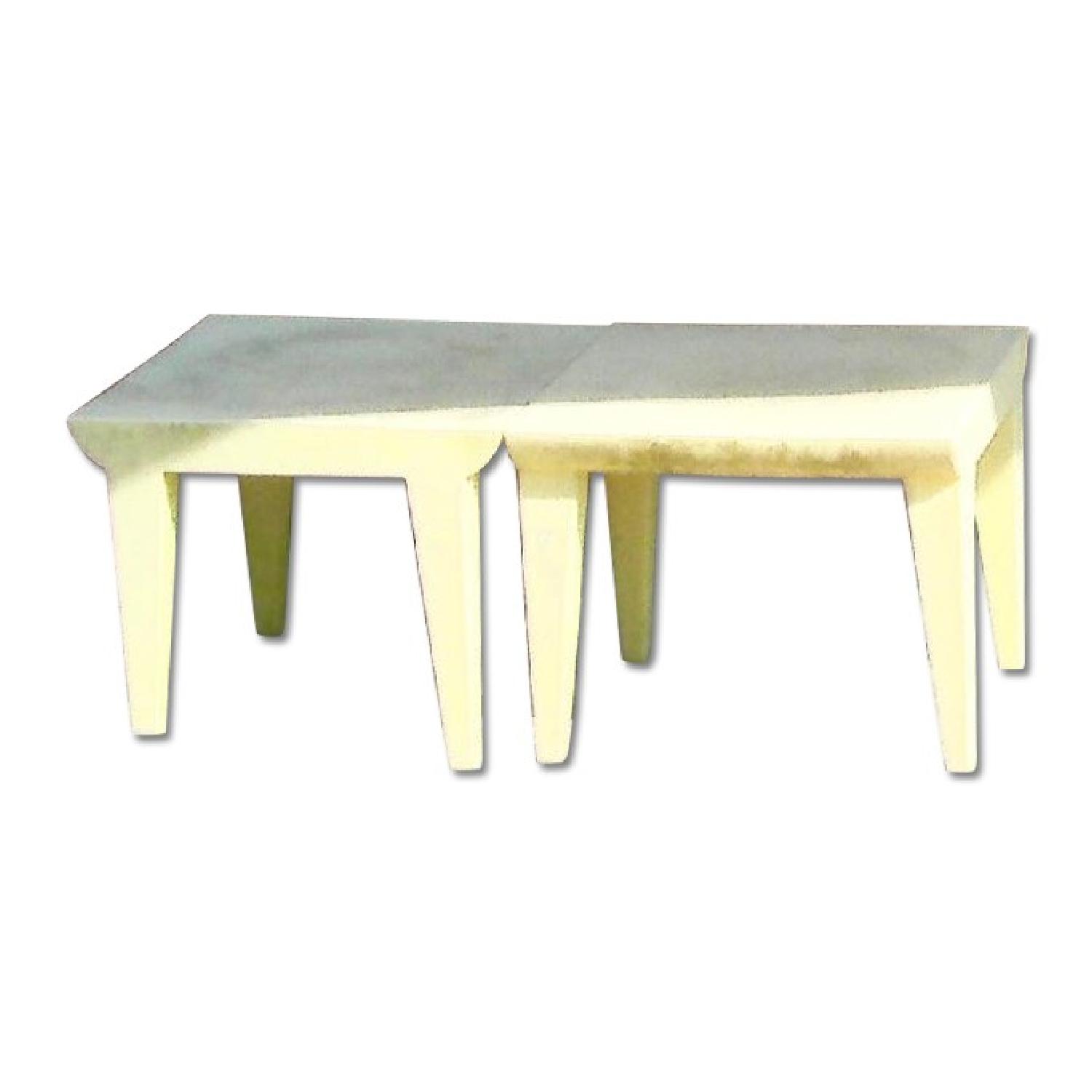 Kartell Philippe Stark Bubble Club Side Tables in Yellow - image-0