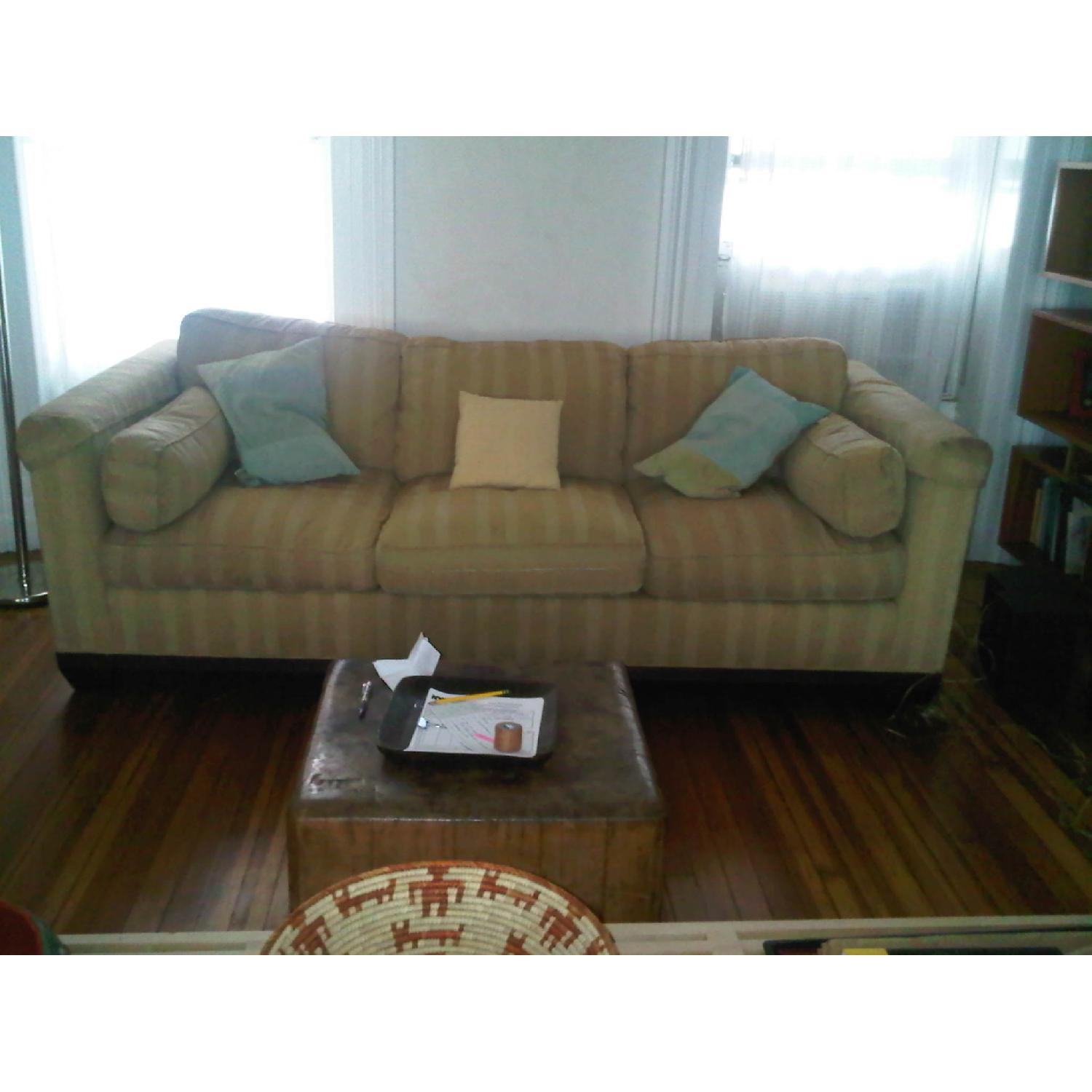 Baker Furniture Barbara Barry Reeded Base Sofa - image-2