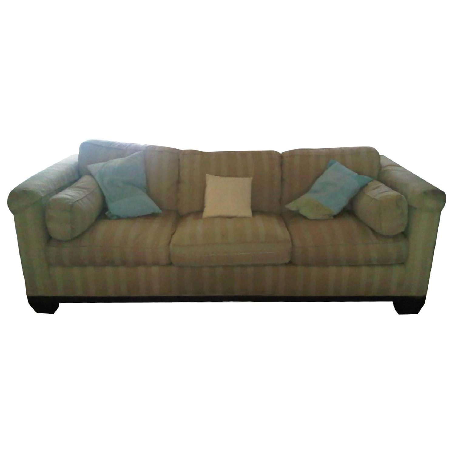 Baker Furniture Barbara Barry Reeded Base Sofa - image-0
