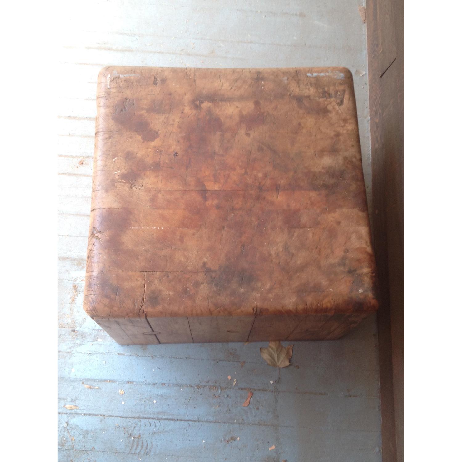 Antique Butcher Block Coffee Table - image-3