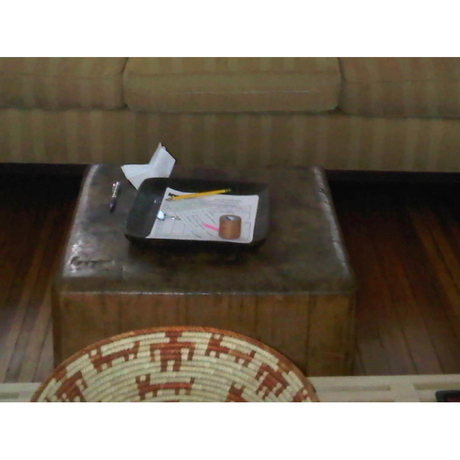 Antique Butcher Block Coffee Table - image-5