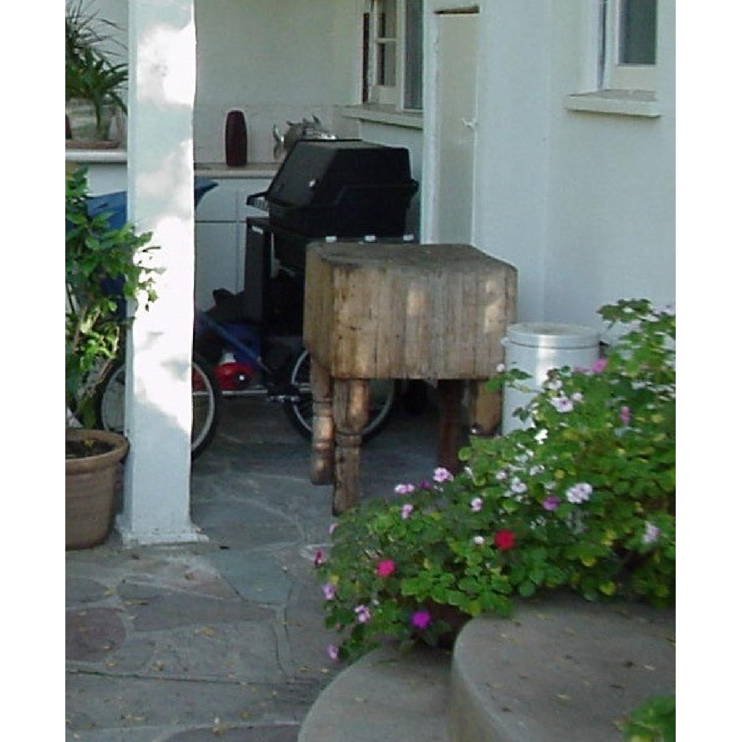 Antique Butcher Block Coffee Table - image-7