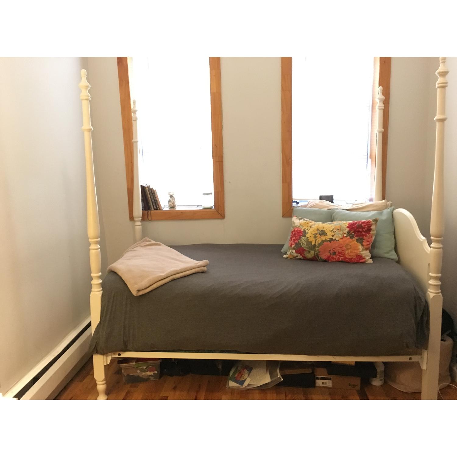 Wolf's Legacy Classic.Twin High Poster Bed Frame - image-1