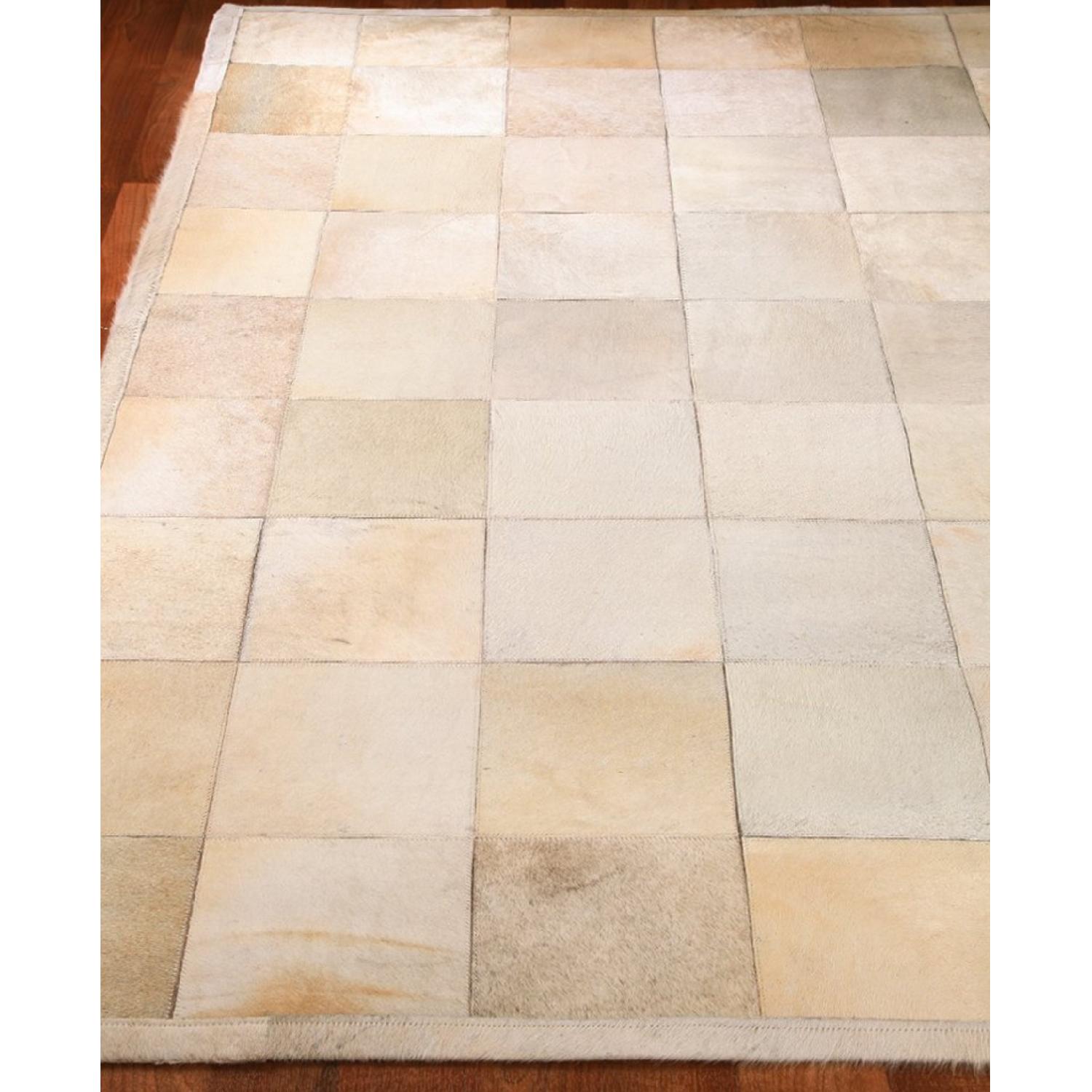 Alberta Cowhide Patchwork Rug - image-2