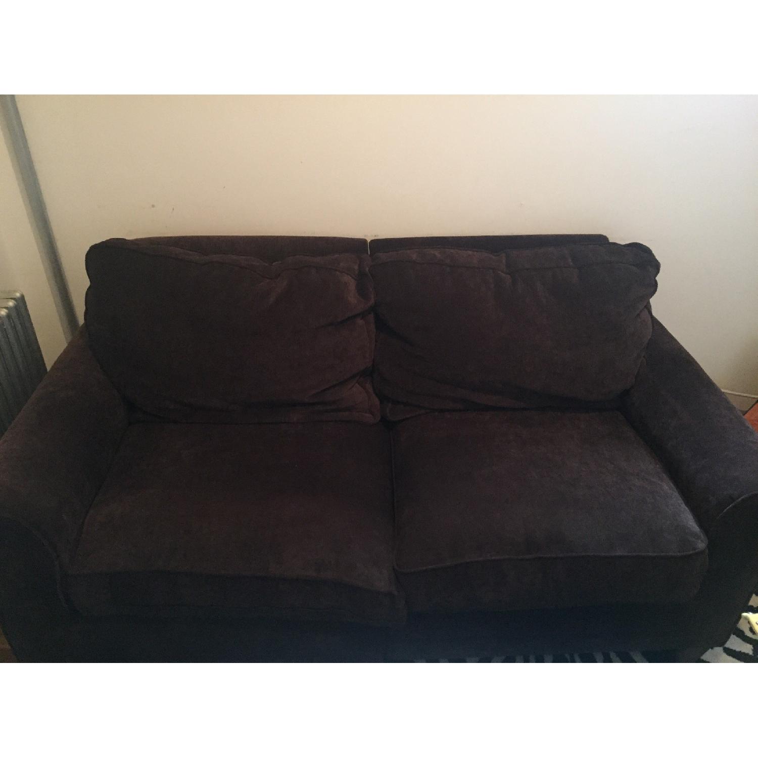 Brown Loveseat - image-1