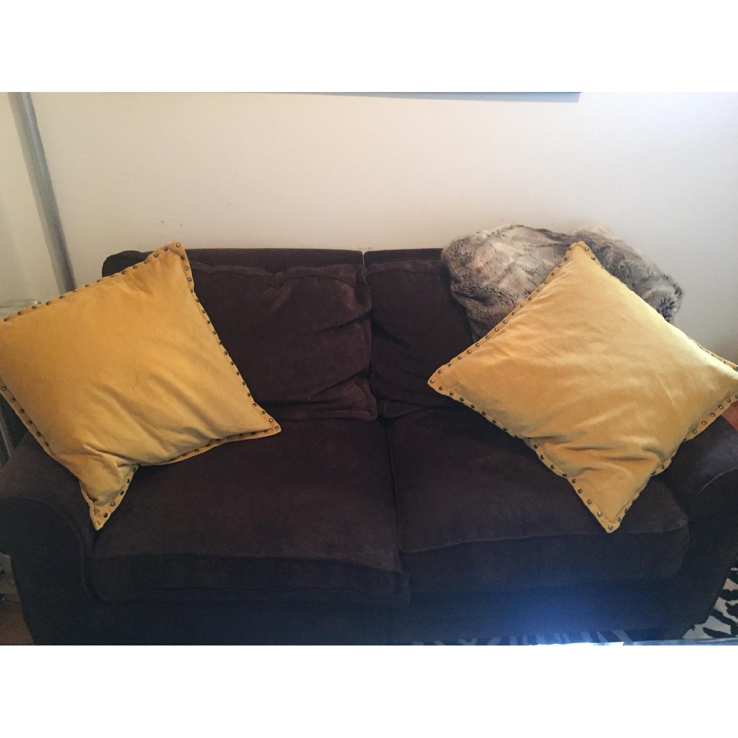 Brown Loveseat - image-2