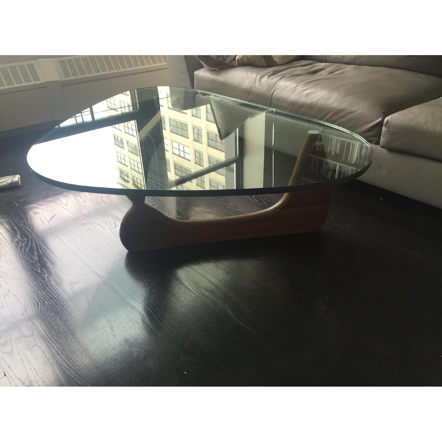 Design Within Reach Noguchi Walnut Glass Coffee Table - image-4