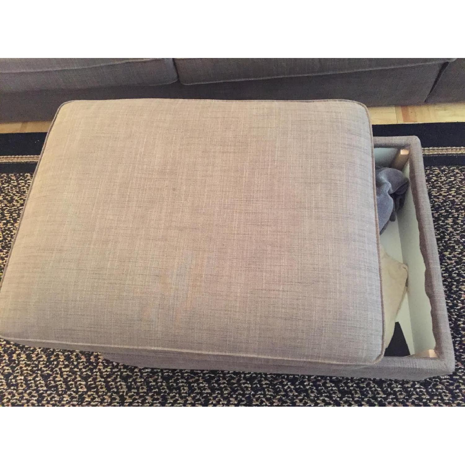 Ikea Kivik Sofa + Footstool w/ Storage - image-2