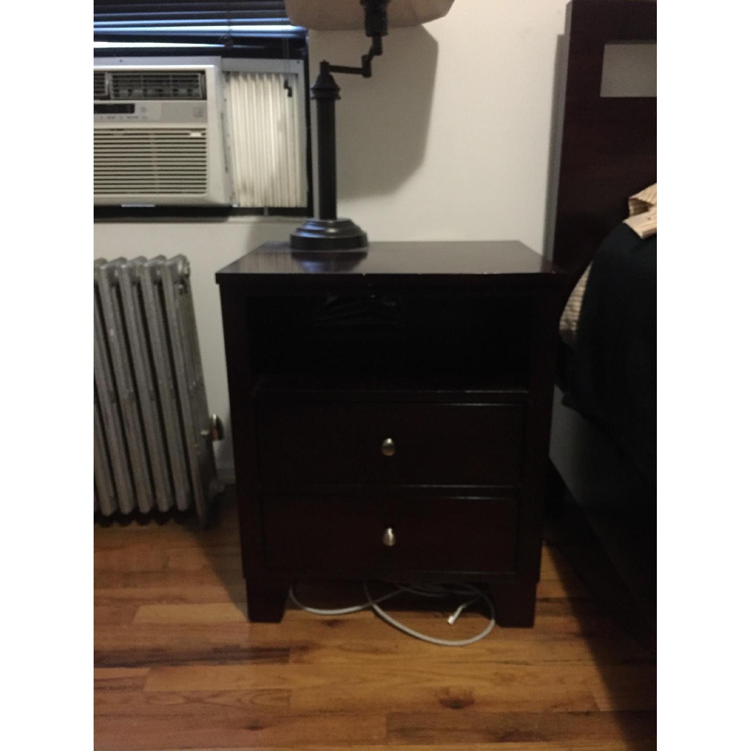 LifeStyle Solutions 2 Drawer Espresso Nightstand - image-2