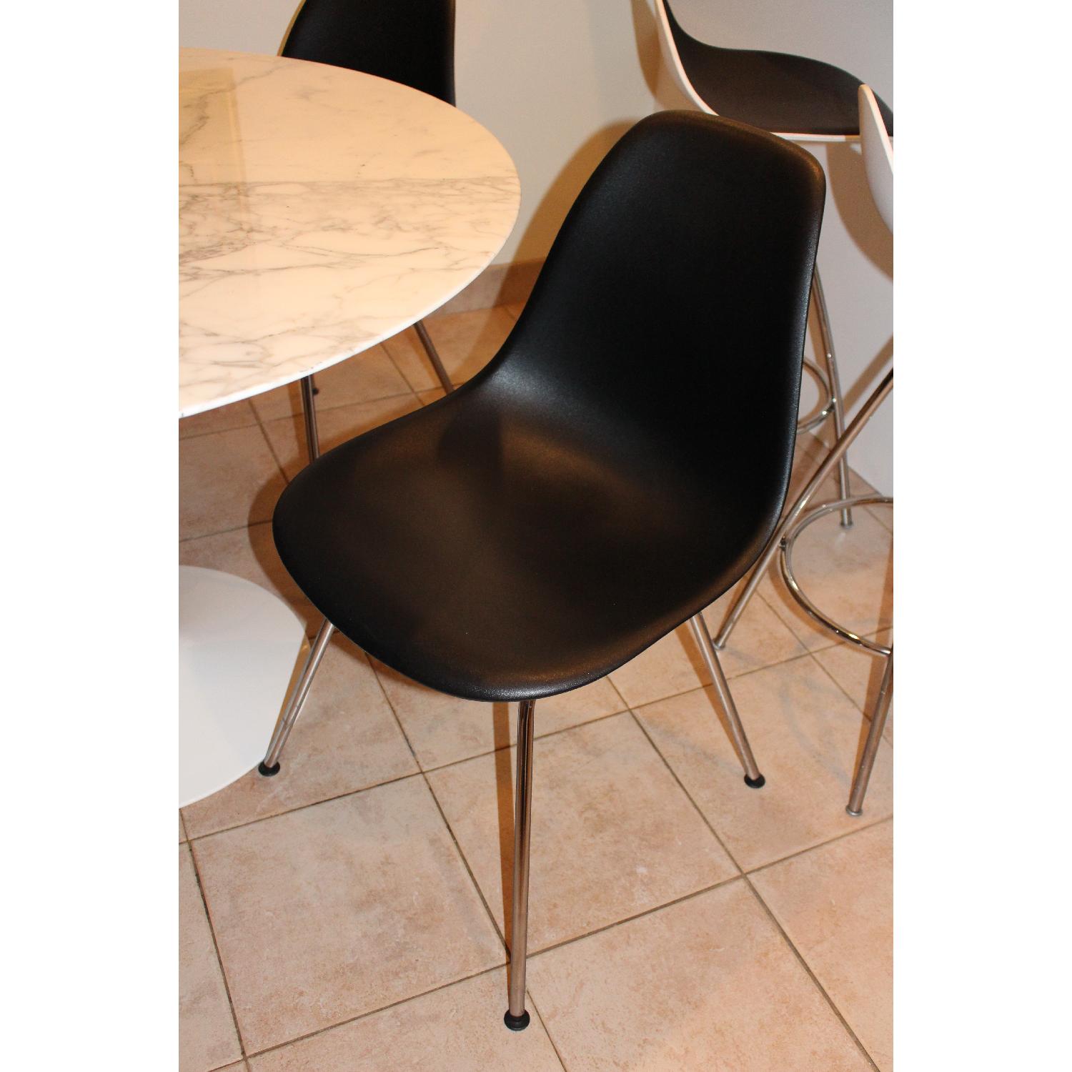 Eames Herman Miller Black Plastic Molded Chairs - image-1