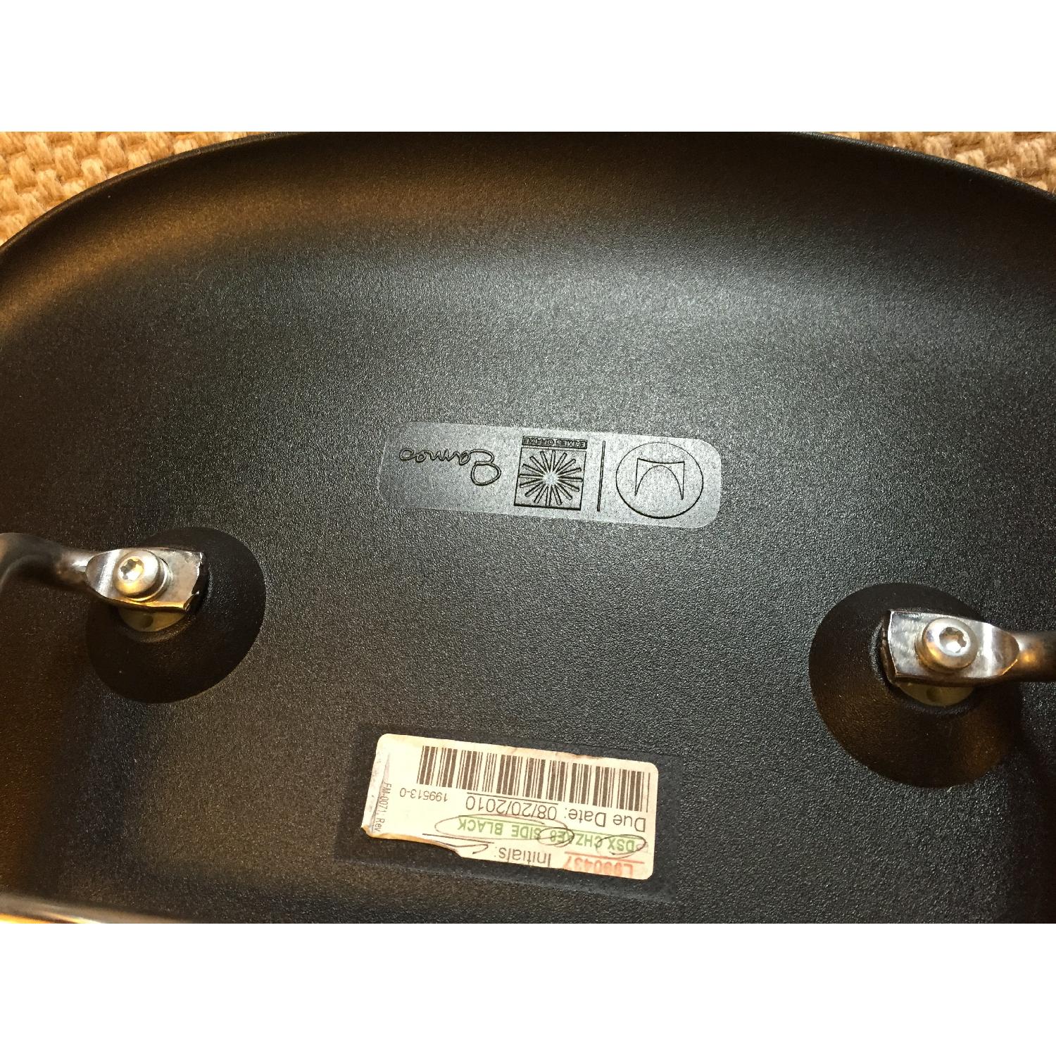 Eames Herman Miller Black Plastic Molded Chairs - image-4