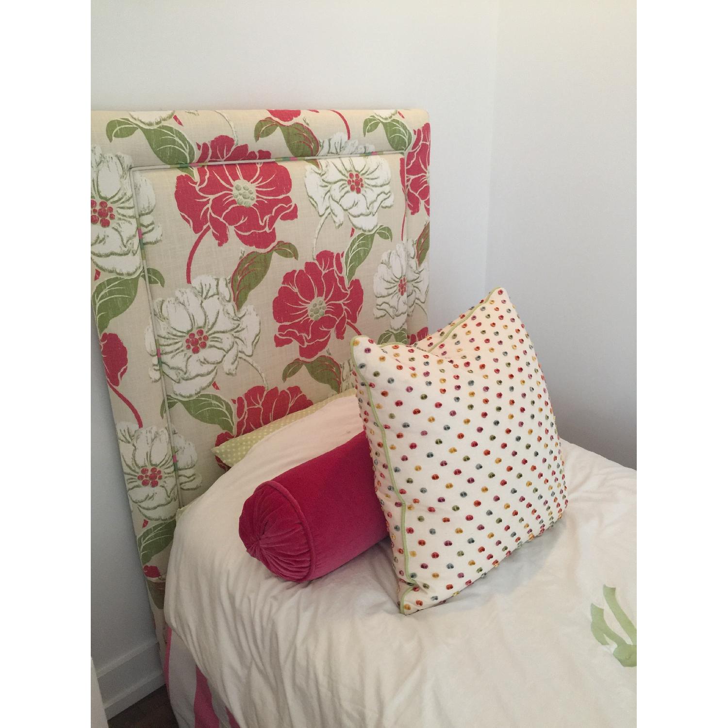 Custom Made Twin Girls Bed Frames w/ Chair + 2 Storage Bins - image-4
