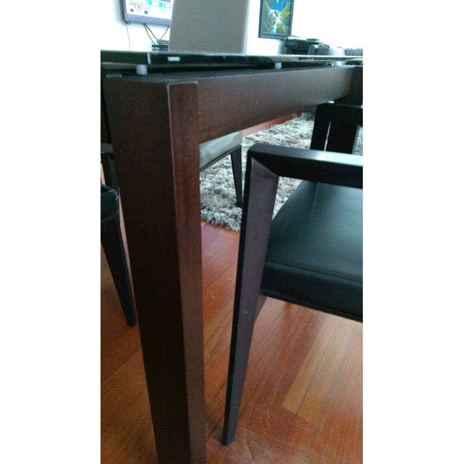 Calligaris Glass Extendable Dining Table w/ 6 Chairs - image-6