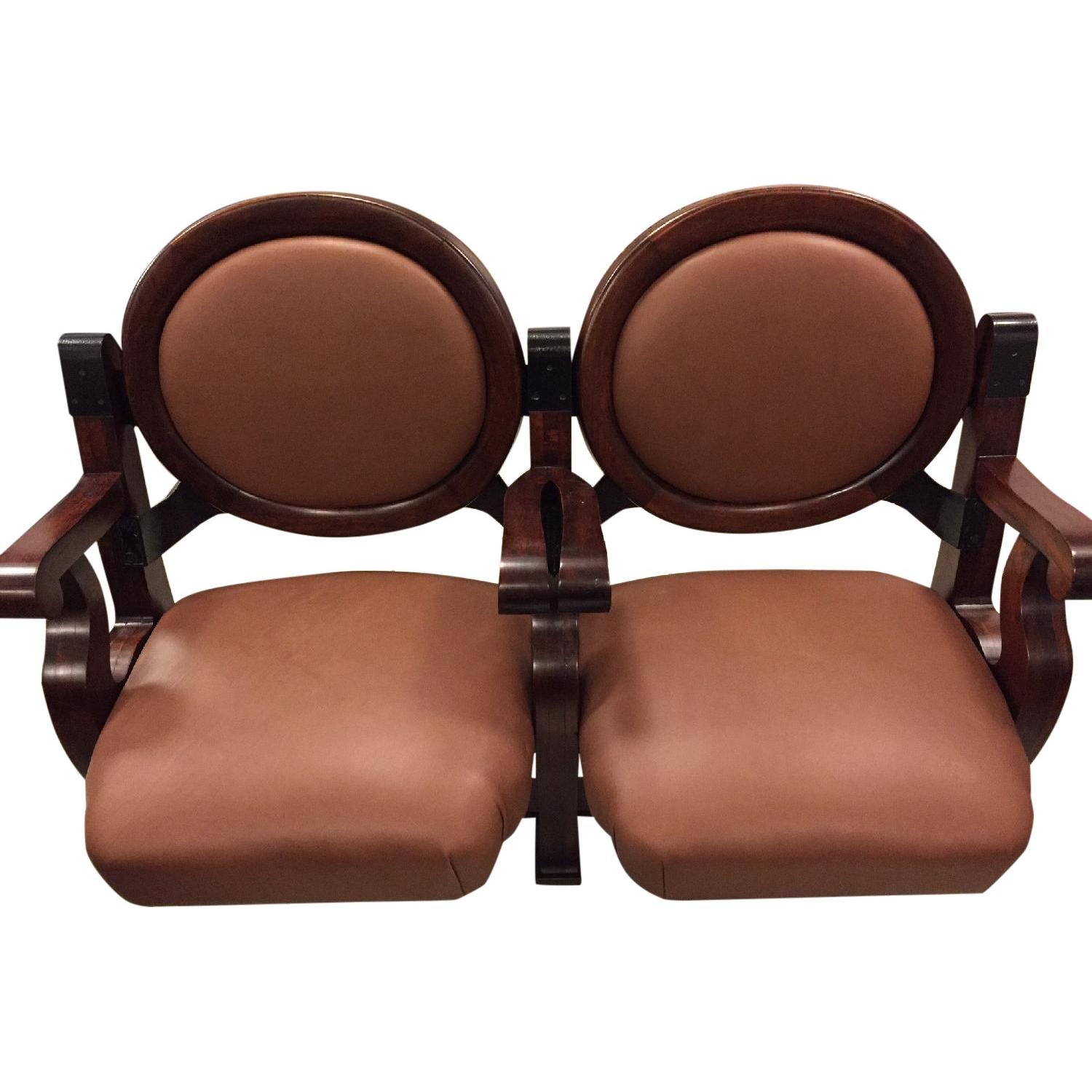 Vintage Double Theater Seat - image-0