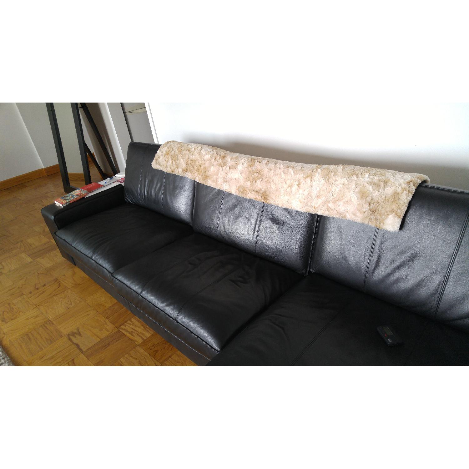 Ikea-Kivik Sofa w/ Chaise Lounge in Grann Black - image-2