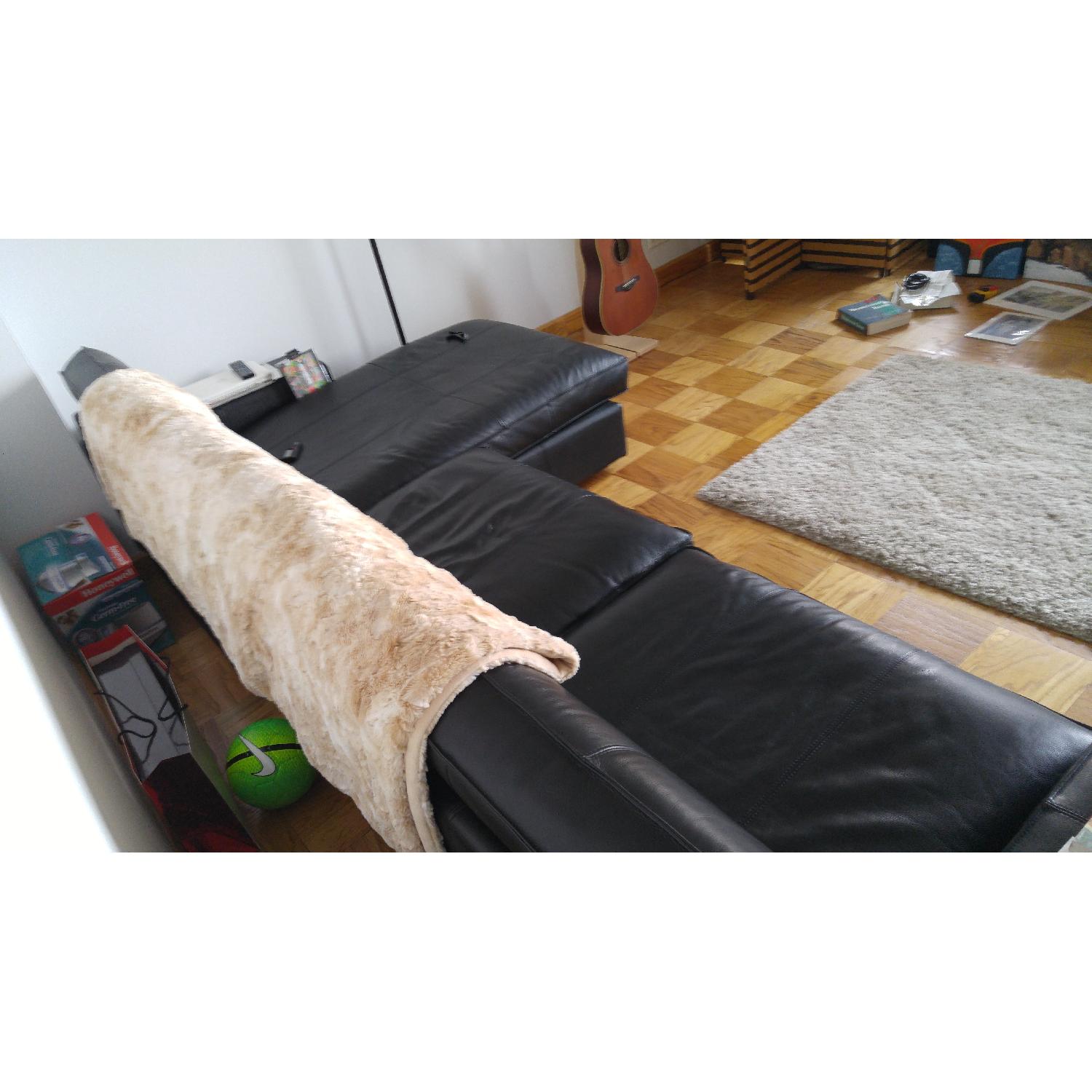 Ikea-Kivik Sofa w/ Chaise Lounge in Grann Black - image-4