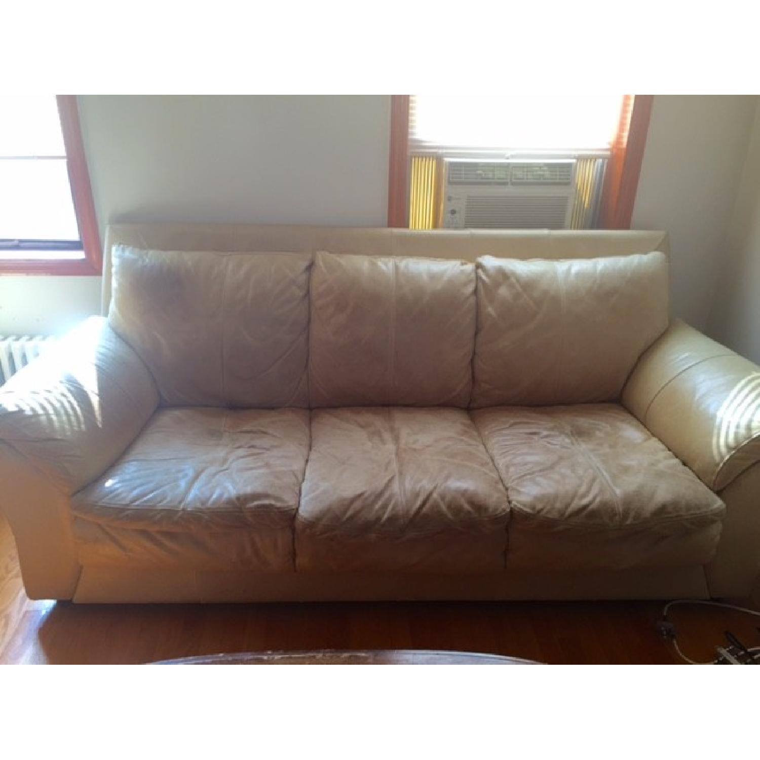 Leather 3 Seater + Loveseat - image-2
