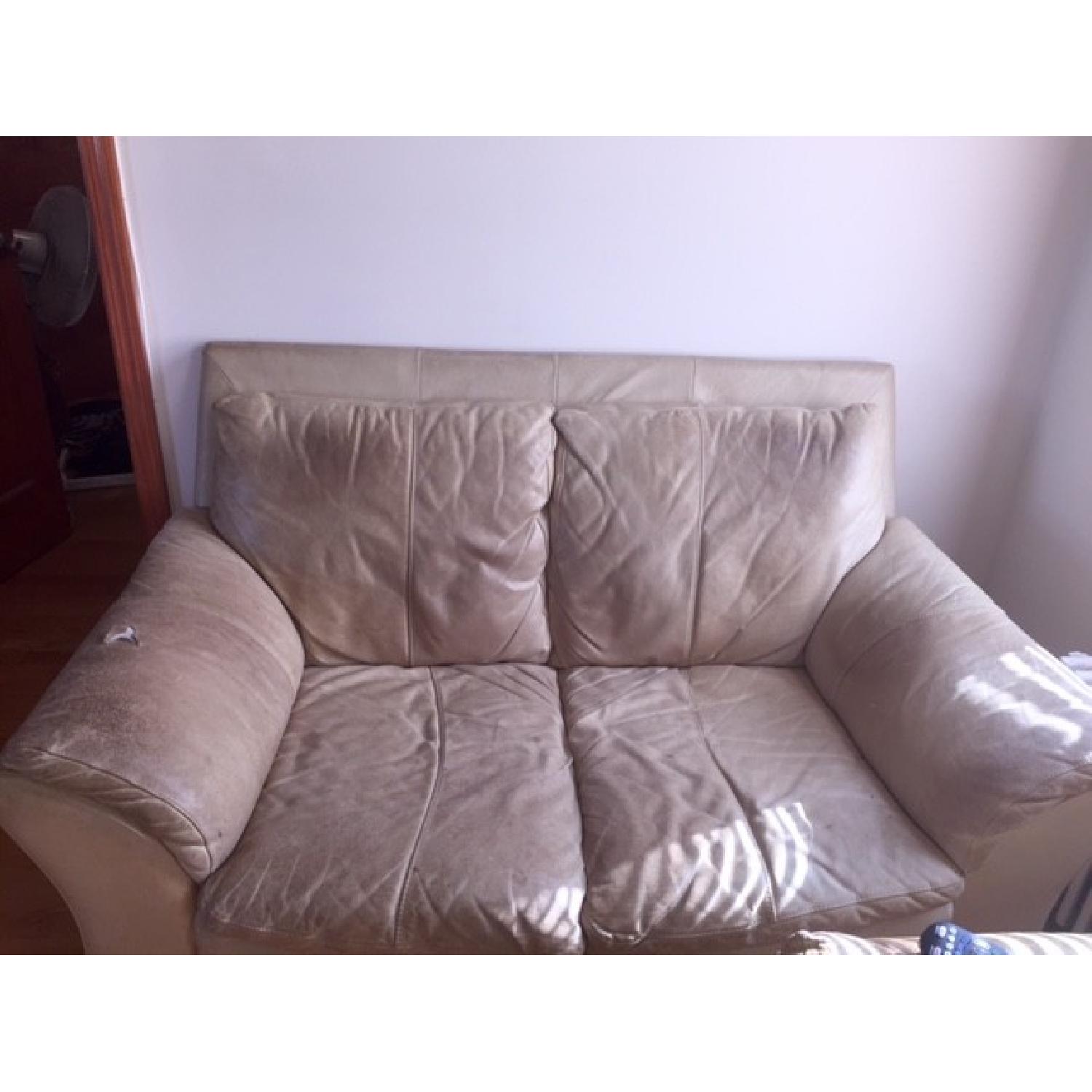 Leather 3 Seater + Loveseat - image-3