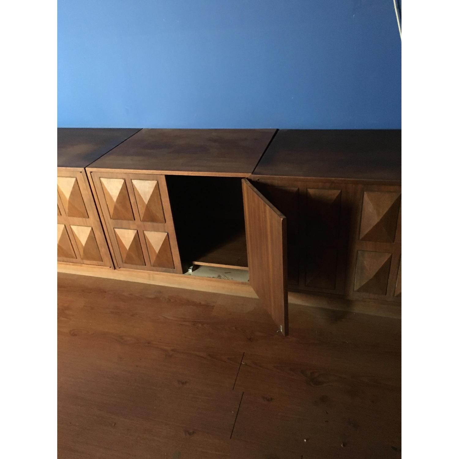 Vintage Wooden Shelving w/ Bar - image-3