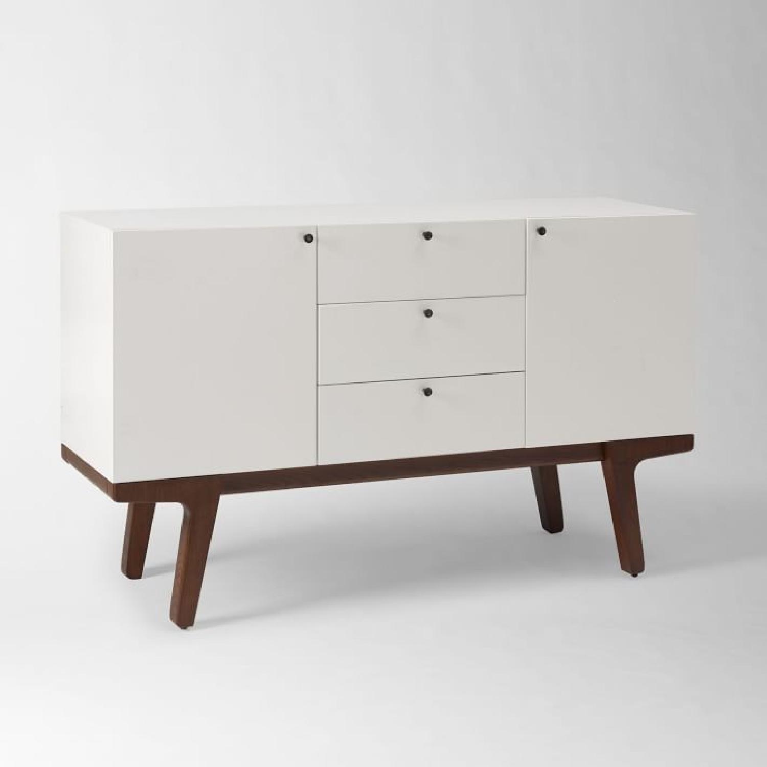 West Elm Modern Media Console in White - image-3