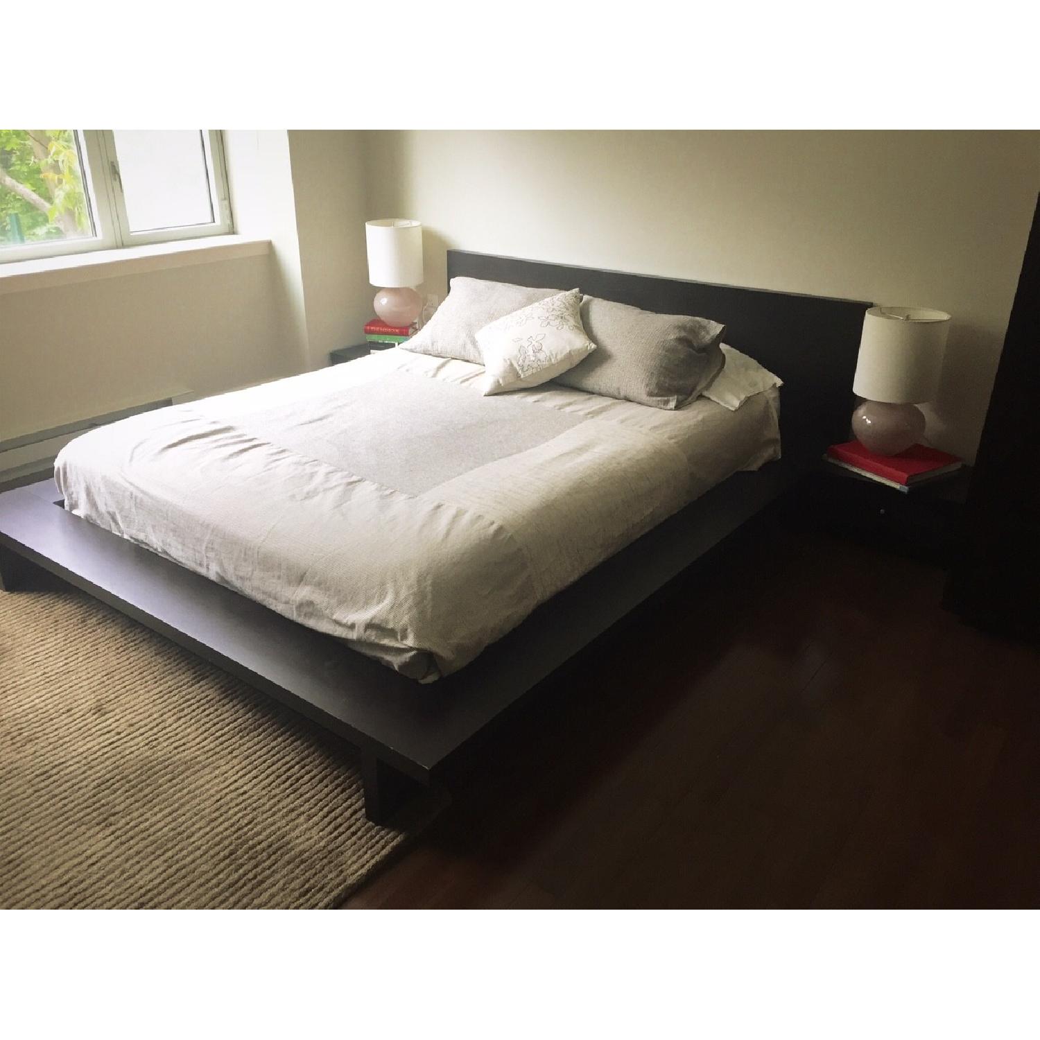 The Door Store Queen Size Bed Frame + 2 Matching Nightstands - image-2