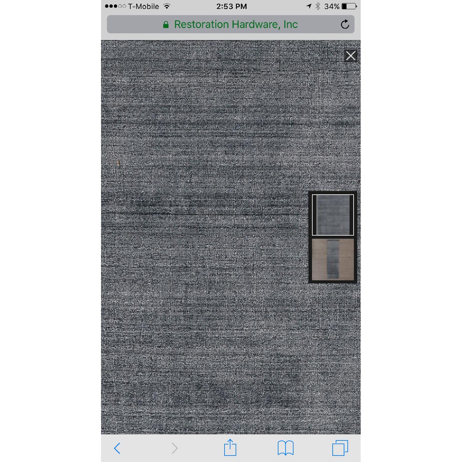 Restoration Hardware Savilla Rug in Charcoal - image-1
