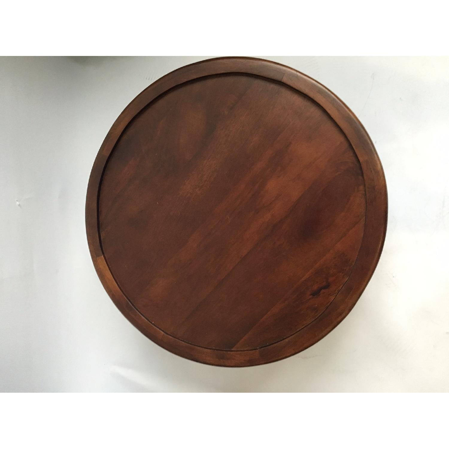 West Elm Carved Wood Coffee Table - image-3