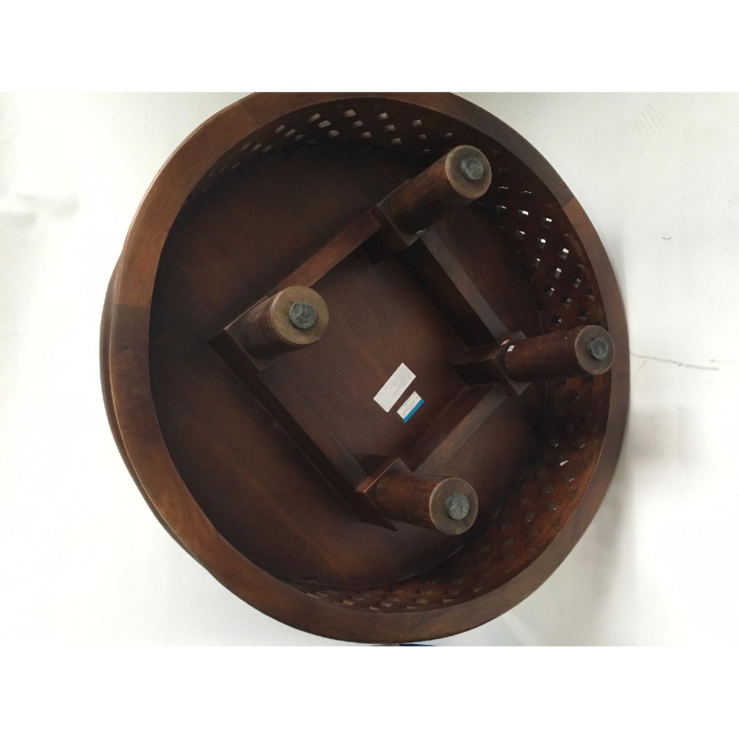 West Elm Carved Wood Coffee Table - image-4