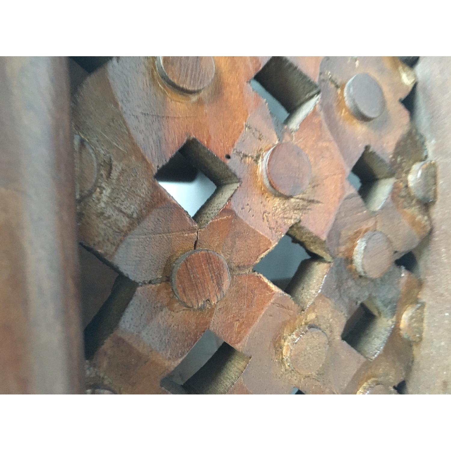 West Elm Carved Wood Coffee Table - image-5