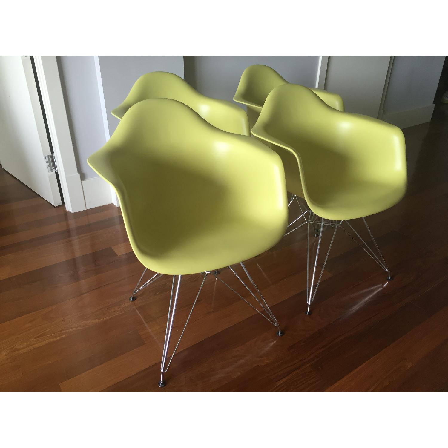 Eames Molded Plastic Eiffel Base Armchair - image-1