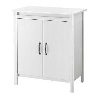 Ikea White Brusali Cabinet - AptDeco