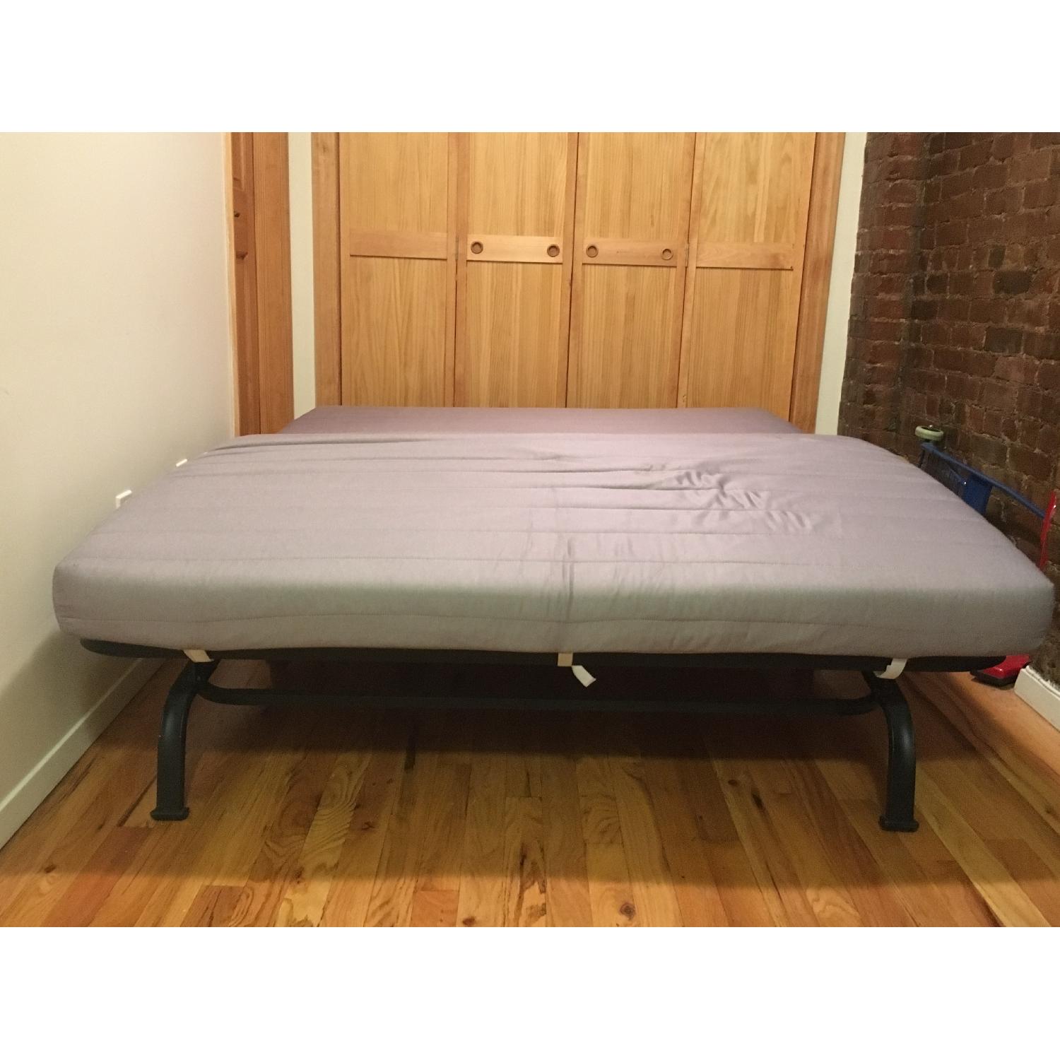 Ikea Lycksele Lovas Grey Sofa Bed - image-5