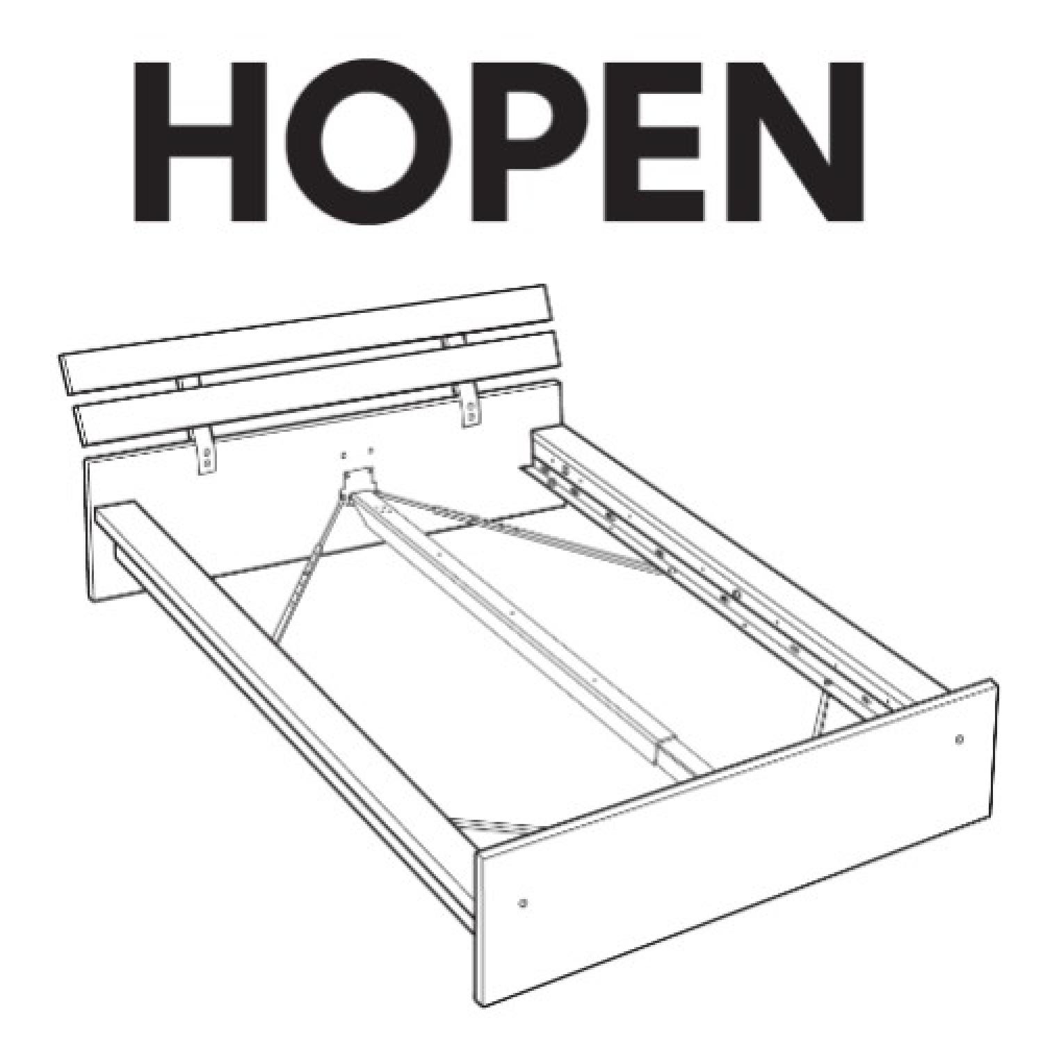 Ikea Hopen Queen Size Bed Frame - image-3