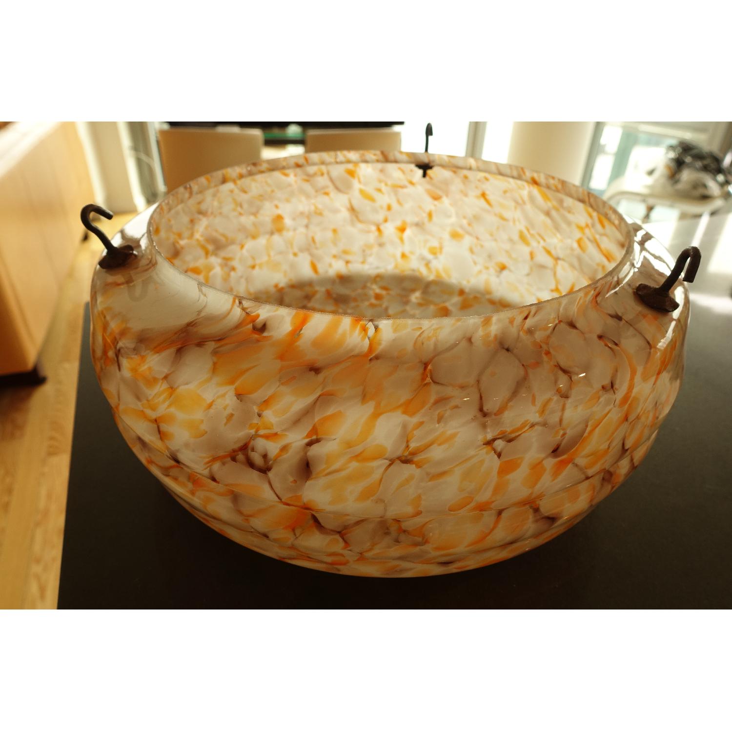 1930's Art Deco Ceiling Light Pendant Shade - image-1