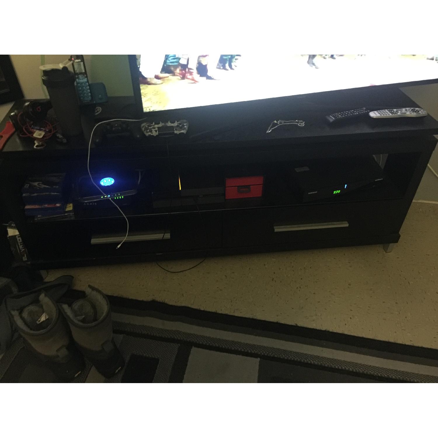 Black Modern TV Stand - image-1