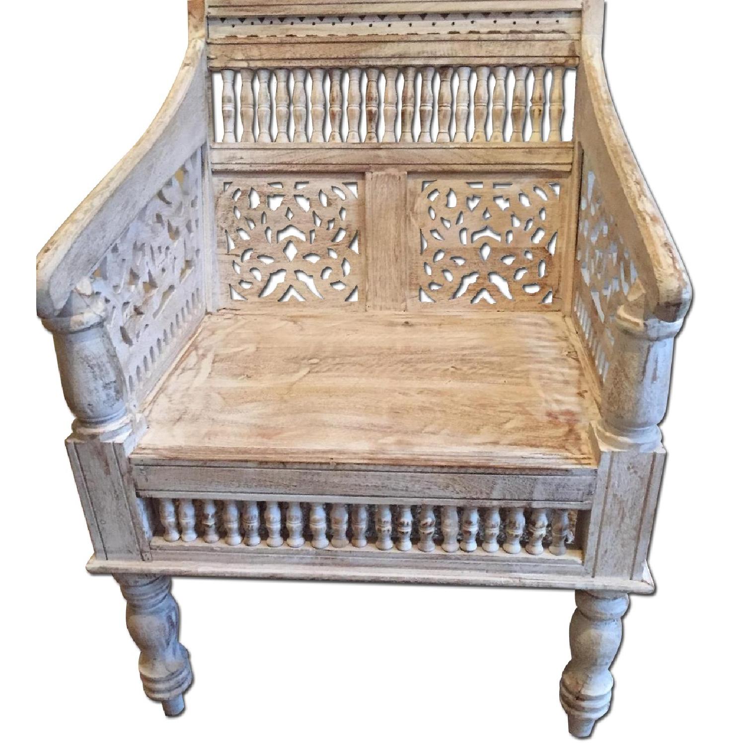 Home Depot Rajasthan Hand-Carved Chair - image-0