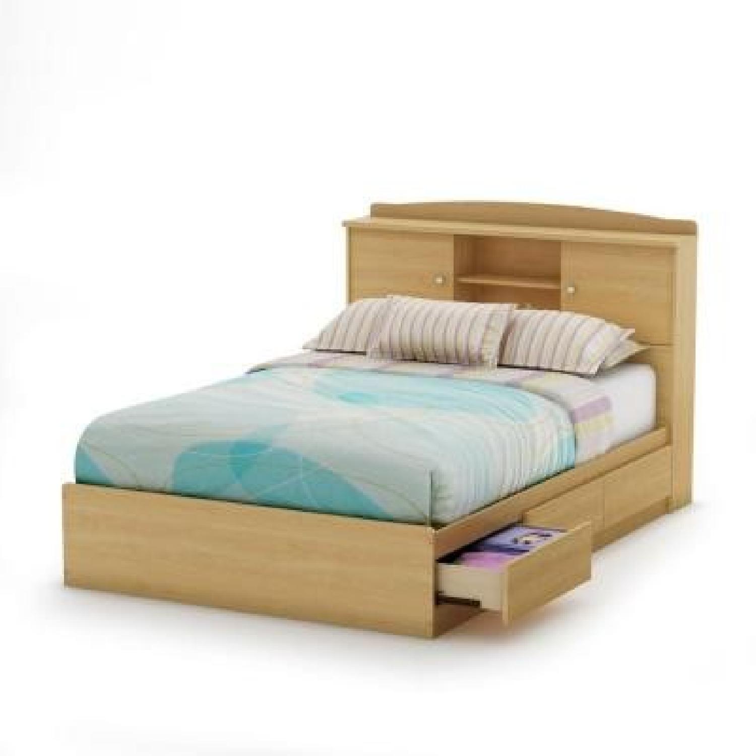 South Shore Furniture Full-Size Storage Bed in Natural Maple - image-1