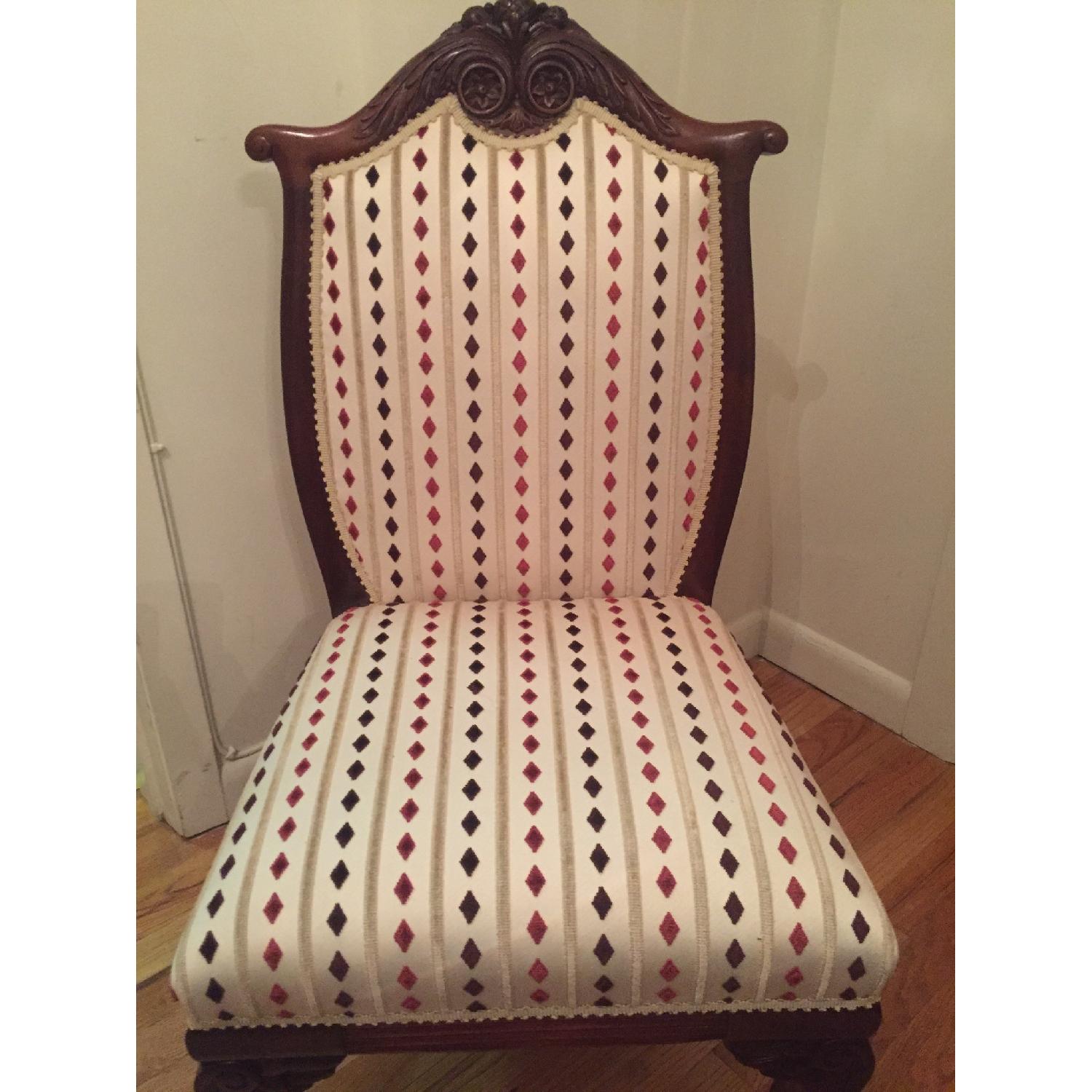 Antique Mahogany Slipper Chair - image-1