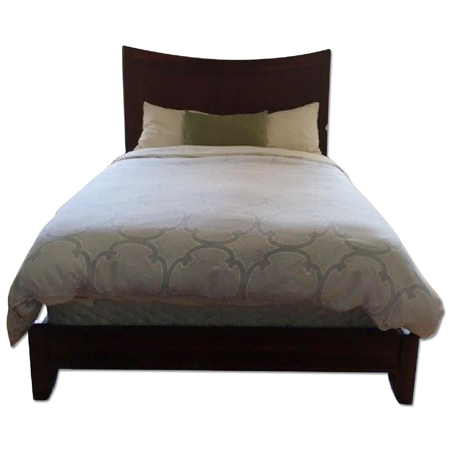 Queen Size Bed Frame w/ Headboard - image-0