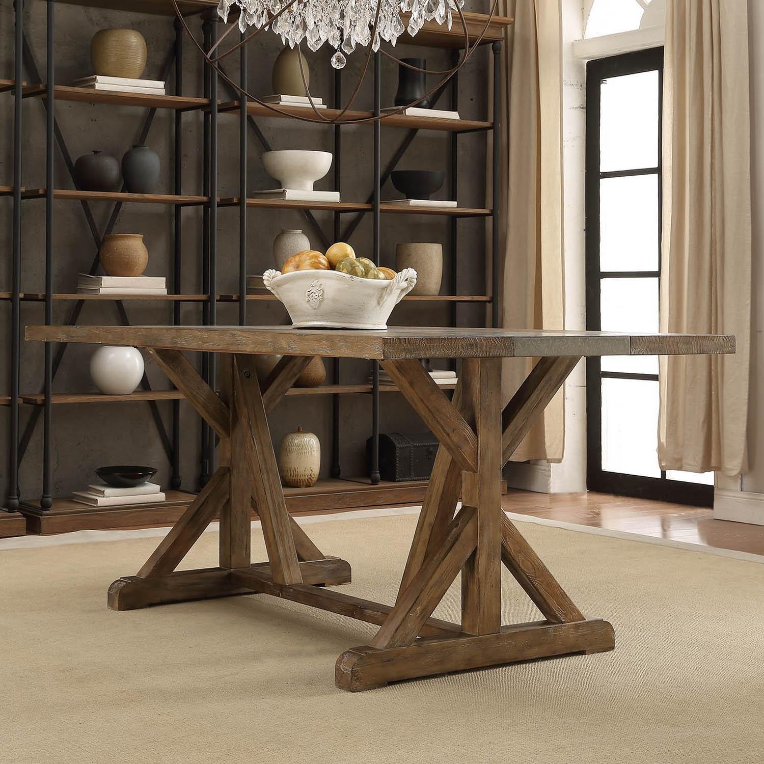 Cement & Wood Dining Room Table - image-3
