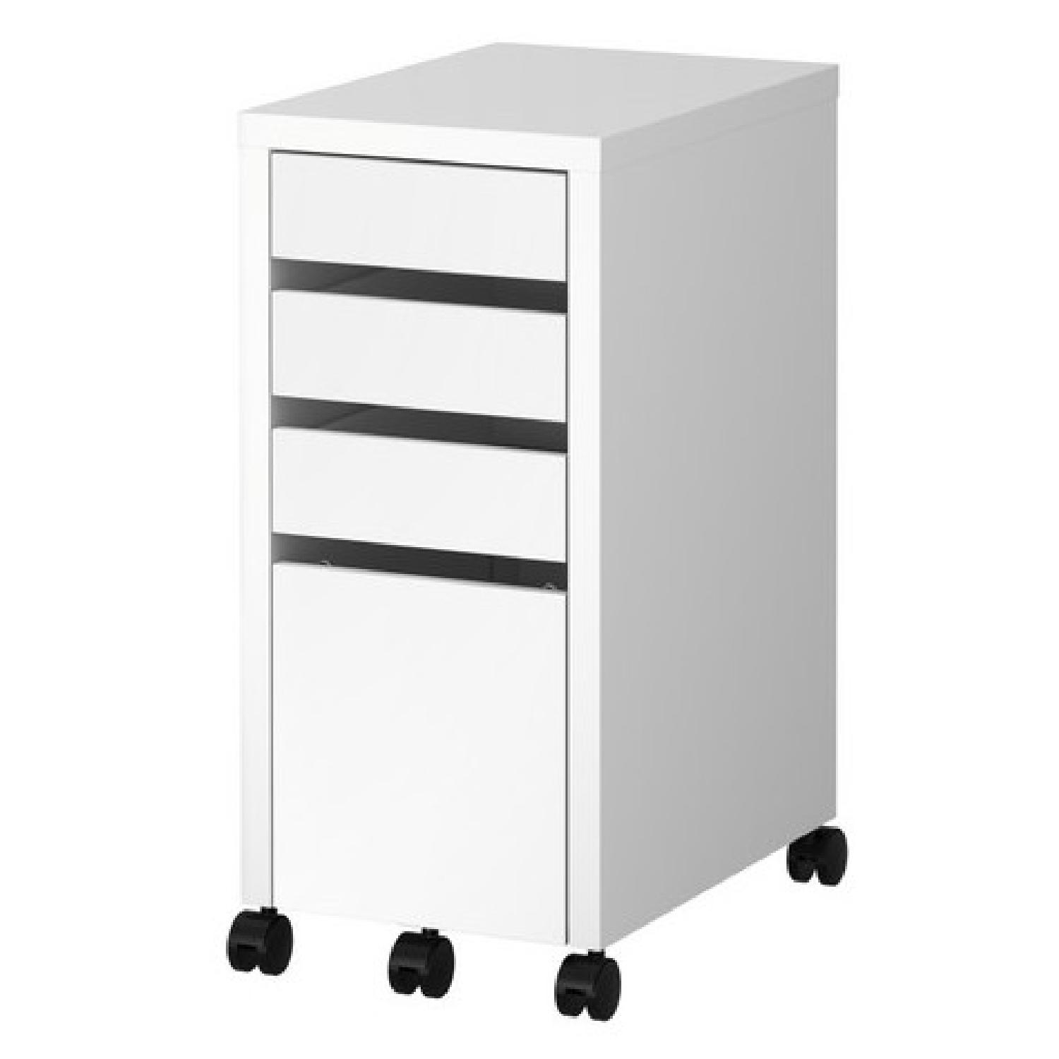 Ikea Micke Drawer Unit/Drop File Storage in White - image-2