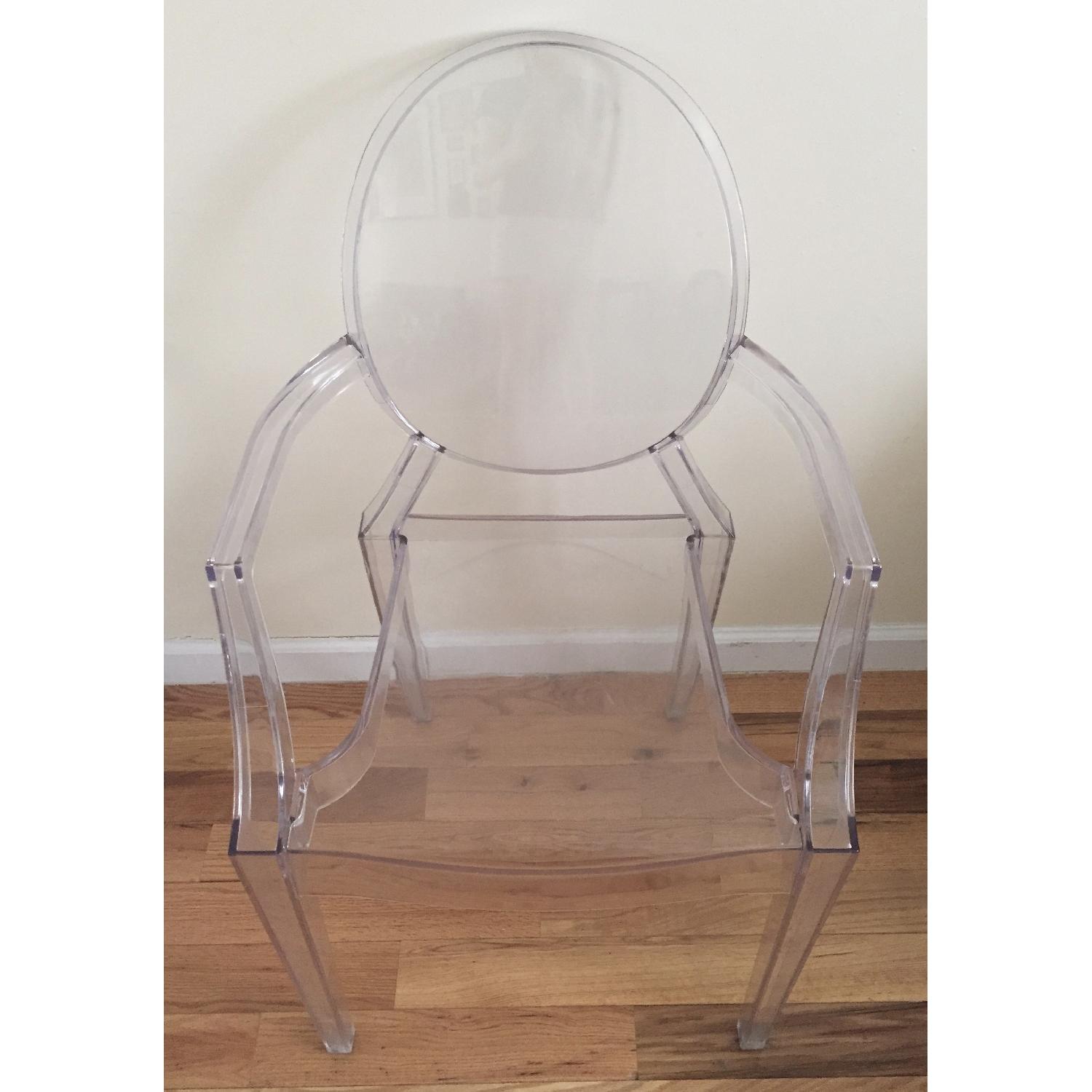 Replica Louis Ghost Dining Armchair - image-2