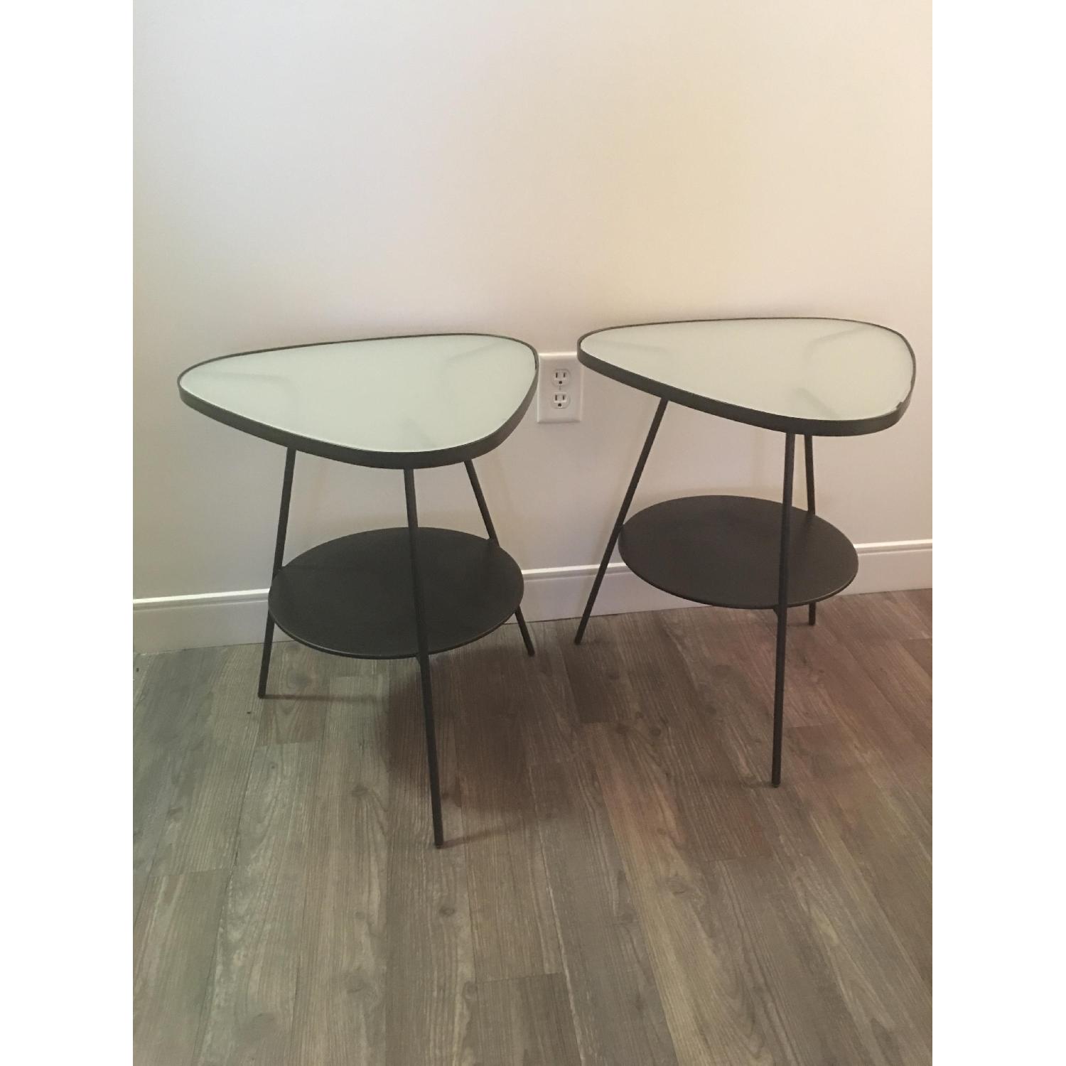 Ikea Metal & Glass Side Tables - image-3