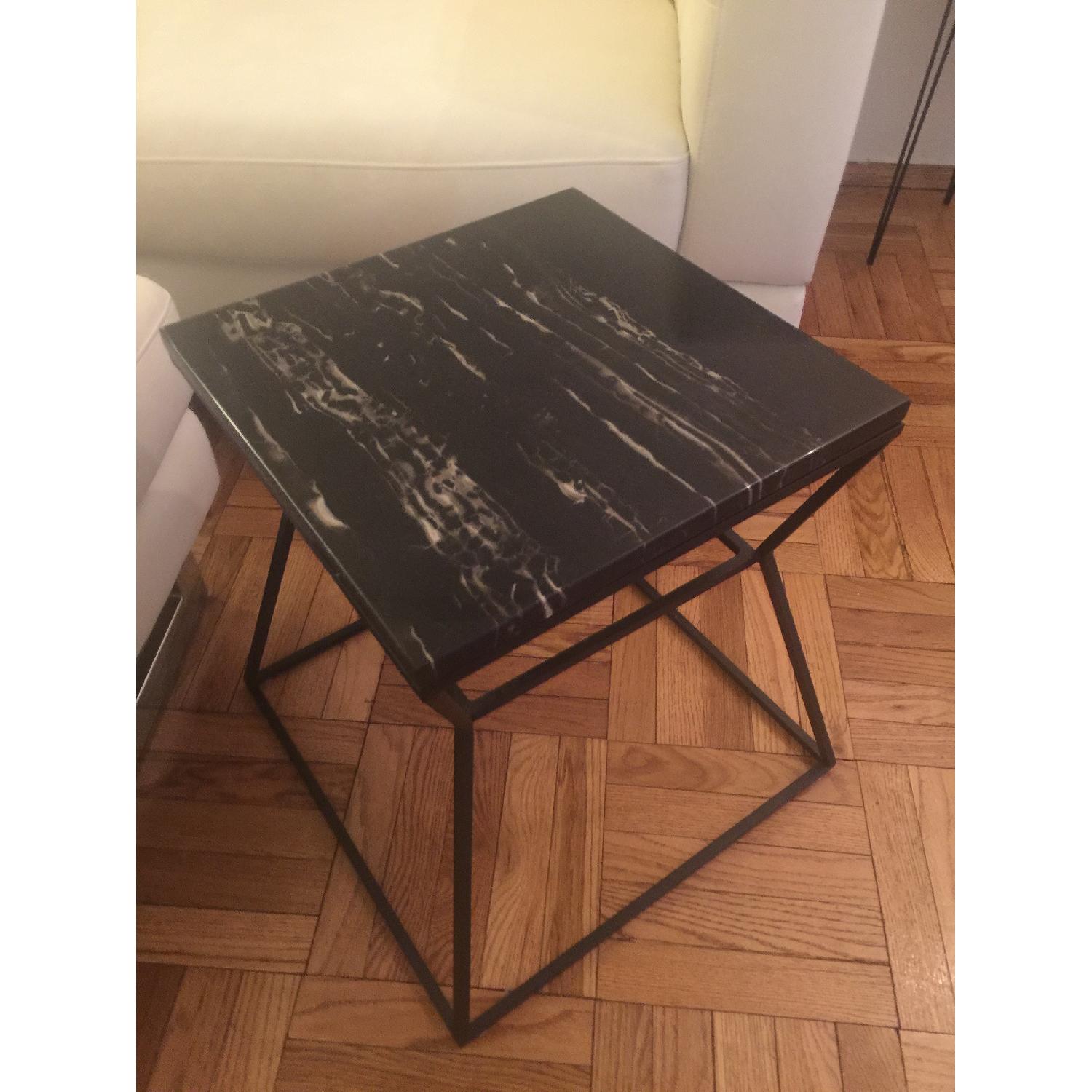 Joss & Main Modern Prism Black Marble Tables - image-3